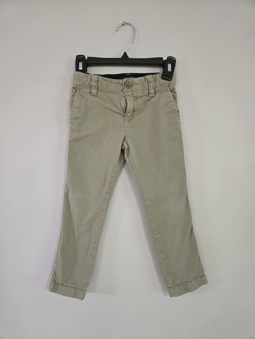 Nordstrom Boys Khaki Chino Pants Size 3 Tan Adjustable Waist